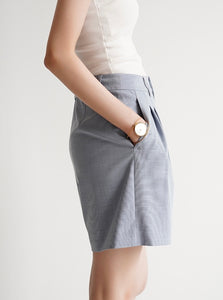 Tailored Long Shorts in Blue