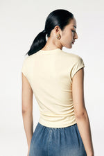 Load image into Gallery viewer, Cap Sleeve Side Shirring Top [2 Colours]
