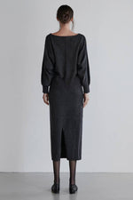 Load image into Gallery viewer, Korean Slit Knit Dress [3 Colours]
