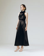 Load image into Gallery viewer, Amelia Ruffle Dress in Black
