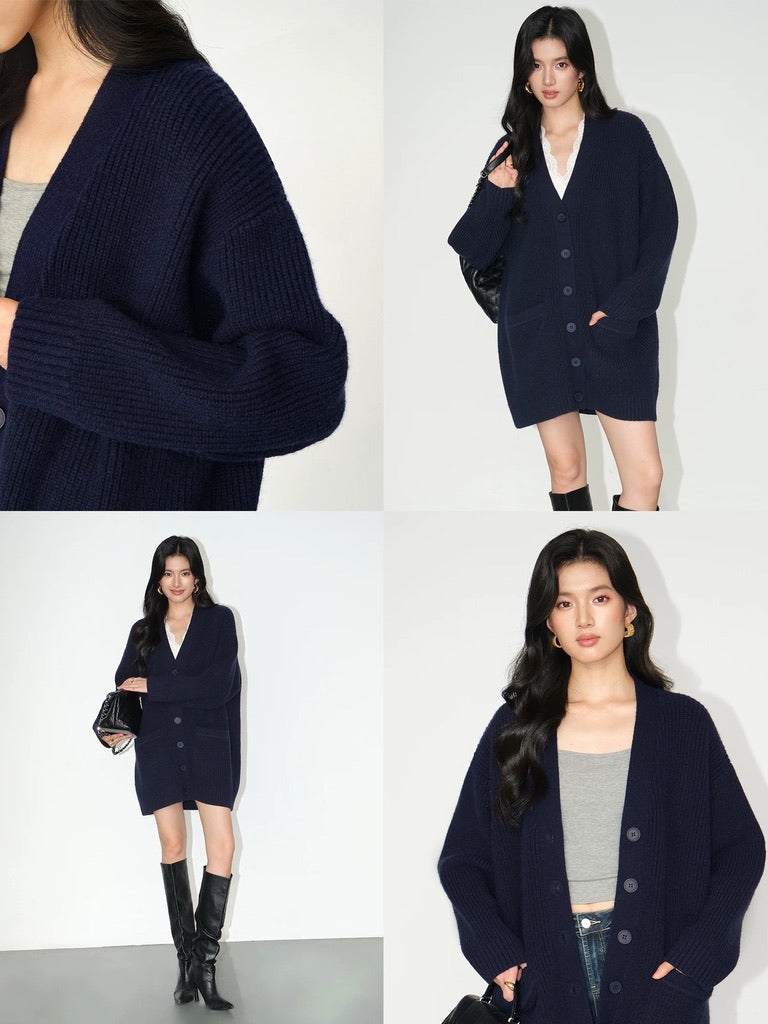 Oversized Pocket Cardigan [2 Colours]