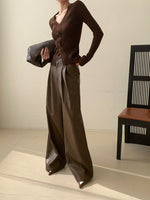 Load image into Gallery viewer, Ribbed Braid Top in Brown

