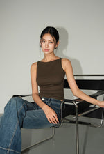 Load image into Gallery viewer, Boatneck Sleeveless Top [4 Colours]
