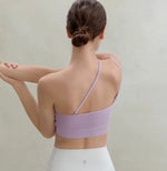 Load image into Gallery viewer, Padded Asymmetric Line Bra Top [3 Colours]
