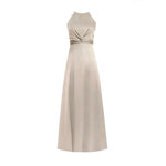 Load image into Gallery viewer, Twist Cami Maxi Dress in Champagne
