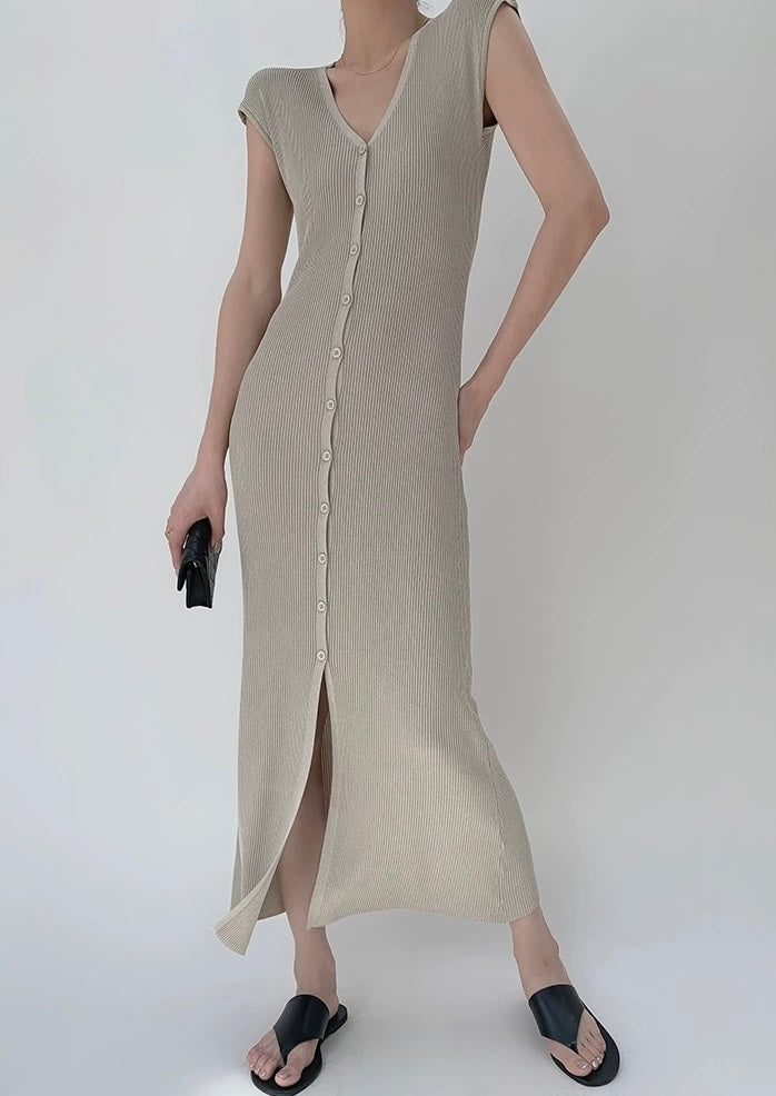 Multi-way Knit Dress in Off Grey