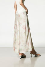 Load image into Gallery viewer, Vintage Floral Maxi Slip Skirt in Cream
