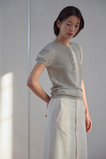Load image into Gallery viewer, Korean Lami Knit Top [3 Colours]
