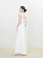 Load image into Gallery viewer, Multi-Way Bustier Gown + Drape Sash in White
