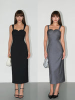 Load image into Gallery viewer, Padded Bustier Tailored Dress [2 Colours]
