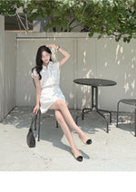 Load image into Gallery viewer, Korean Lyssen Mid Shirt Dress [2 Colours]

