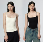 Load image into Gallery viewer, Padded Ribbed Square Neck Camisole [3 Colours]
