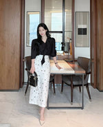 Load image into Gallery viewer, Korean Floral H-Line Skirt [2 Colours]

