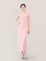Load image into Gallery viewer, Stretch Sleeveless Shift Dress in Pink
