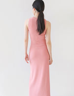 Load image into Gallery viewer, Caelin Side Shirring Maxi Tank Dress in Pink
