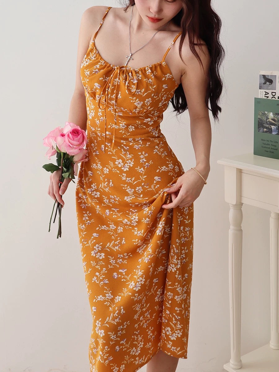 Lydian Floral Cami Midi Dress [2 Colours]