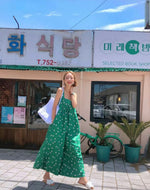 Load image into Gallery viewer, Polka Wide Leg Jumpsuit in Green
