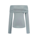 Load image into Gallery viewer, Off Shoulder Top// Satin Maxi Skirt [2 Colours]
