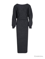 Load image into Gallery viewer, Korean Slit Knit Dress [3 Colours]
