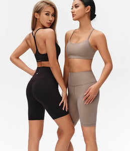 Xtra-Skin® T Back Sports Bra in Taupe