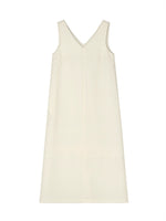 Load image into Gallery viewer, Textured Sleeveless Shift Dress in White
