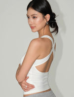 Load image into Gallery viewer, Padded Cross Drop Back Tank [3 Colours]
