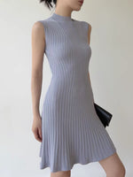 Load image into Gallery viewer, Sleeveless Ribbed Mid Dress [2 Colours]
