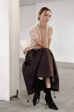 Load image into Gallery viewer, Korean Diino Textured A-Line Skirt [2 Colours]
