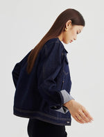 Load image into Gallery viewer, Classic Denim Jacket in Navy
