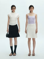 Load image into Gallery viewer, Tailored Flare Slip Skirt [2 Colours]
