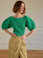Load image into Gallery viewer, Tencel High Waist Wrap Skirt in Khaki
