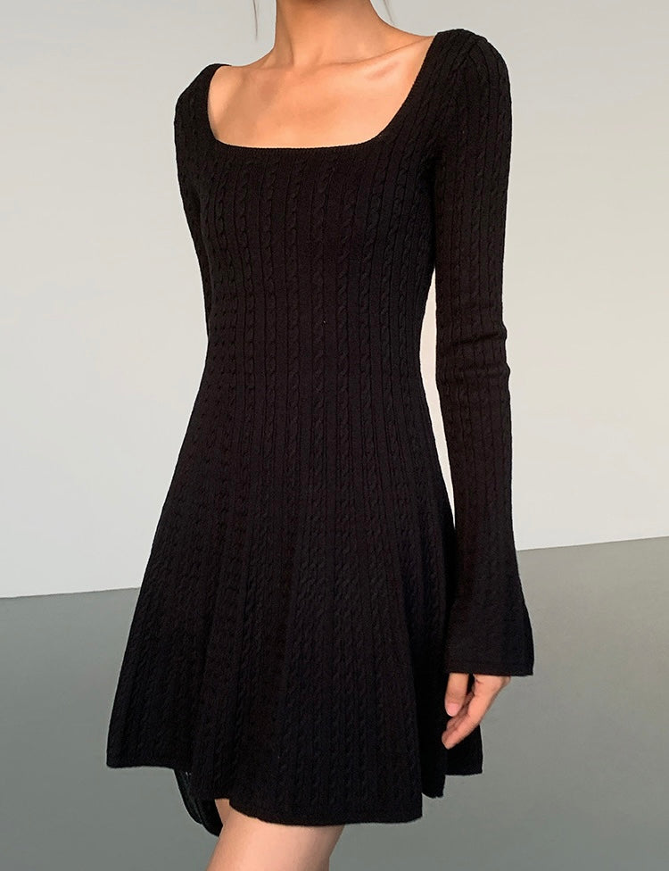 Cable Knit Mini Dress [2 Colours]