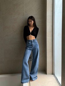 High Rise Wide Leg Jeans [2 Colours]