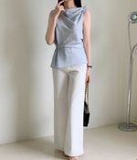 Load image into Gallery viewer, Korean Nica Asymmetric Top [2 Colours]

