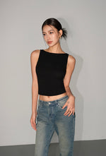 Load image into Gallery viewer, Boatneck Sleeveless Top [4 Colours]
