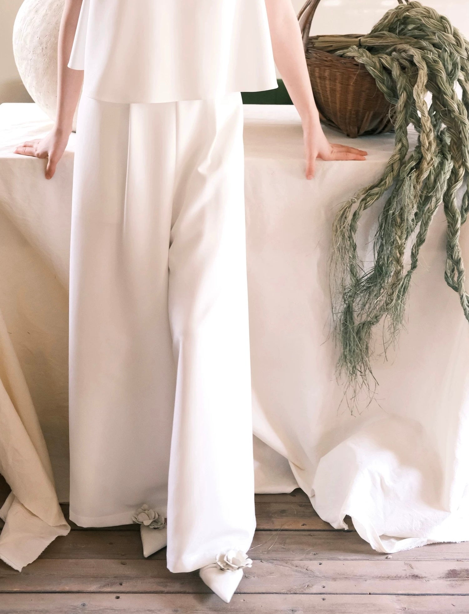 Open Back Pocket Maxi Jumpsuit in White