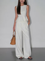Load image into Gallery viewer, Peplum Top // Tailored Trousers [2 Colours]
