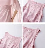 Load image into Gallery viewer, [Customizable] Multi-Way Drape Floral Printed Gown in Pink

