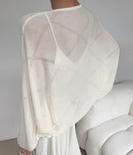 Load image into Gallery viewer, Oversized Laser Cut Sheer Cardigan [3 Colours]
