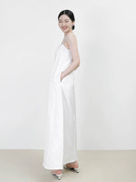 Load image into Gallery viewer, Cami Pocket Maxi Dress in White
