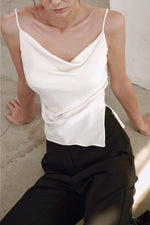 Load image into Gallery viewer, Korean Rina Drape Slit Camisole [3 Colours]
