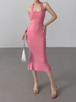 Load image into Gallery viewer, Stretch Halter Bodycon Mermaid Dress [5 Colours]
