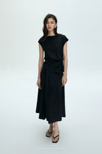 Load image into Gallery viewer, Pintuck Top // Midi Skirt Set [2 Colours]
