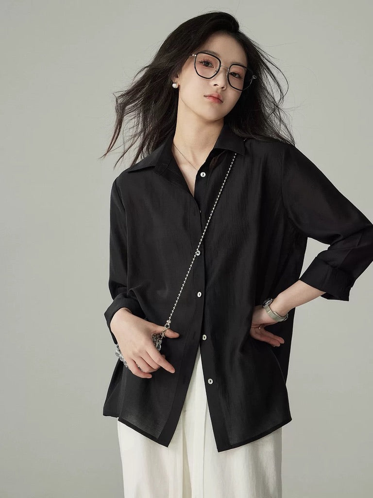 Tencel Sheer Classic Shirt [4 Colours]