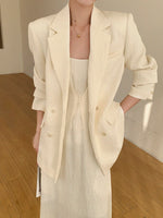 Load image into Gallery viewer, Crepe Cami Button Dress in Cream
