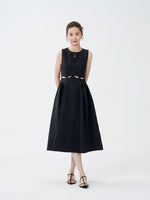 Load image into Gallery viewer, Cutout Pocket Midi Dress [2 Colours]
