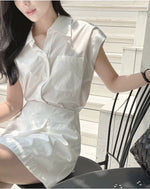 Load image into Gallery viewer, Korean Lyssen Mid Shirt Dress [2 Colours]

