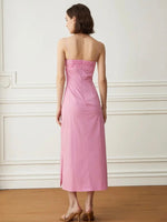 Load image into Gallery viewer, Slim Bustier Cami Shift Dress in Pink
