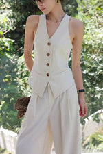 Load image into Gallery viewer, Tailored Vest // Wide Leg Trousers [2 Colours]
