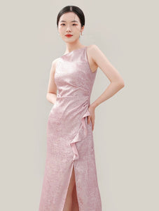 Chinoiserie Evening Gowns in Pink